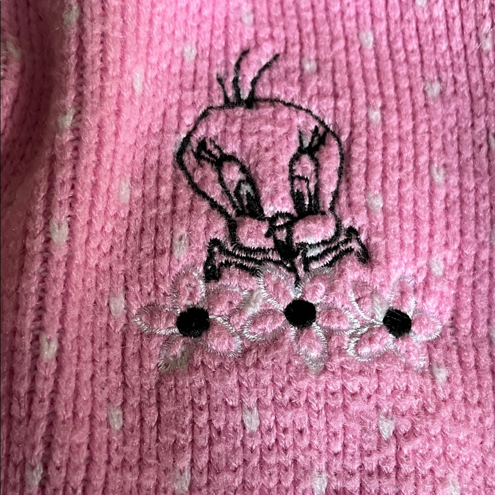 Disney Pink Kids Sweater with Embroidered Design 2T - Picture 4 of 7